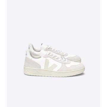 Veja V-10 B-MESH Sneakers Heren White/Beige | NL 336GSO